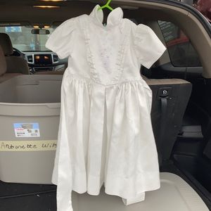 White baptismal dress
